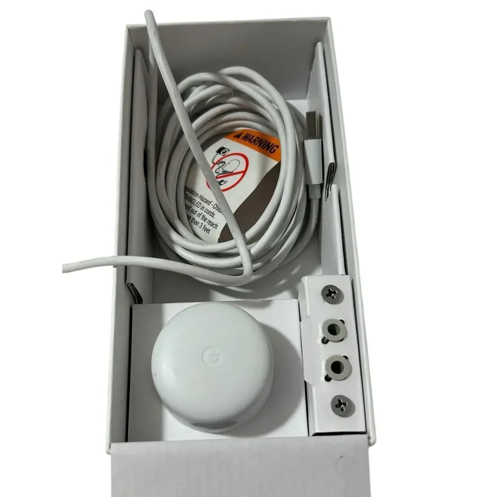 Google Nest Cam Indoor Wired 2nd Generation Smart Security Camera White-Tested